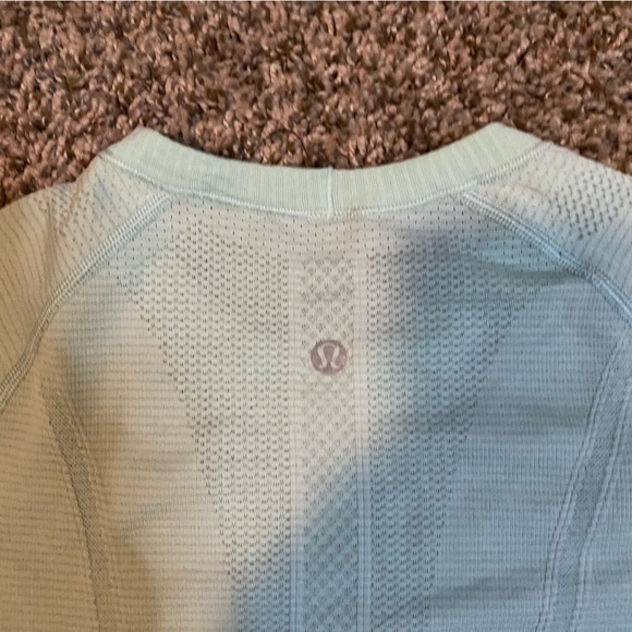 Lululemon Mint Green Long Sleeve Swiftly Shirt Sz 4 - Picture 7 of 9